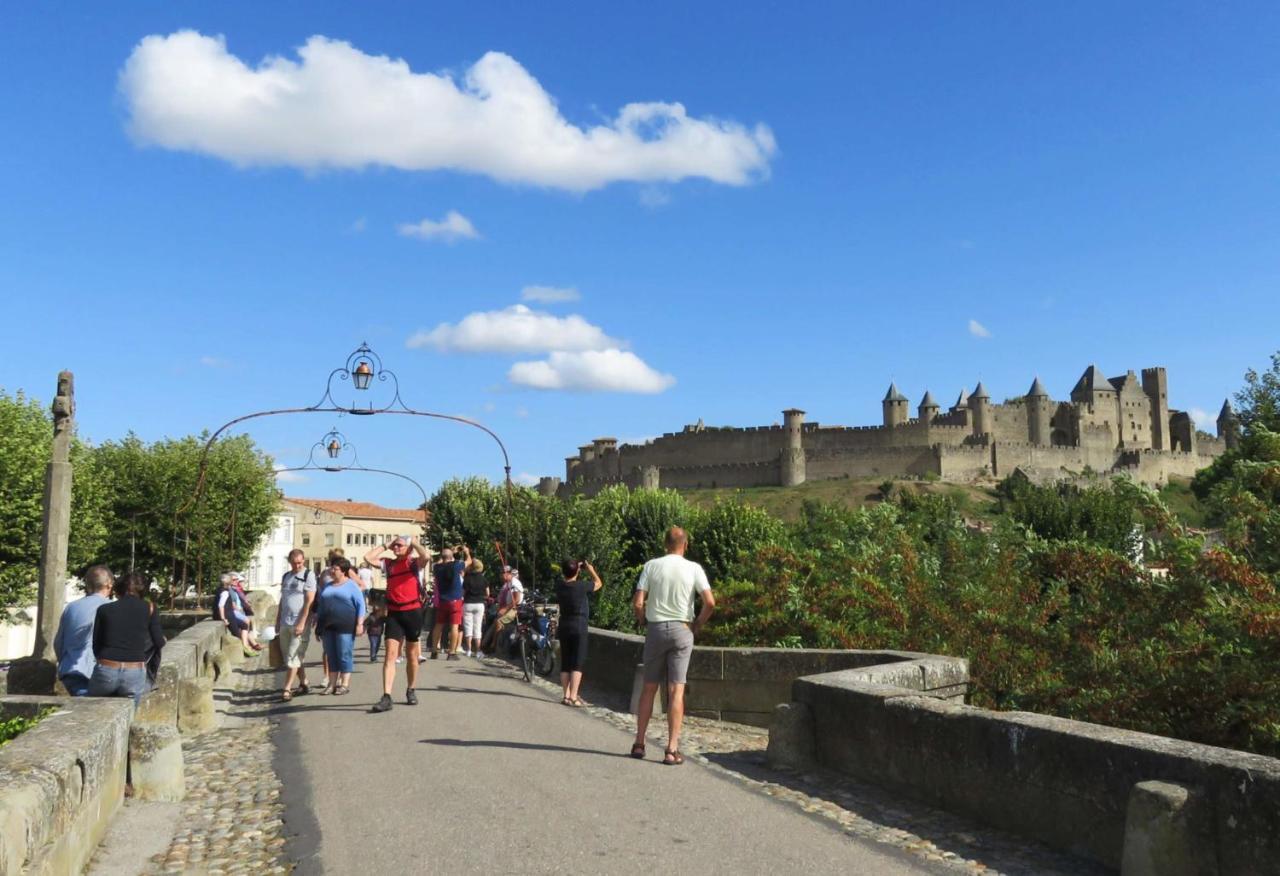 Tout Confort ! Calme, Climatisation, Vue Degagee, Ville ,Parking Gratuit, Ascenseur, Wifi Carcassonne Dış mekan fotoğraf